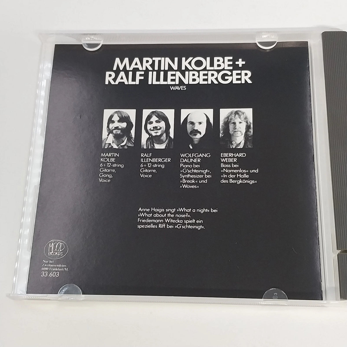 Martin Kolbe & Ralf Illenberger Waves CD Mood 33.603 Acoustic Jazz Germany 1985