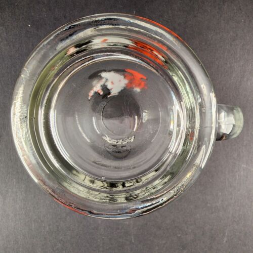 Disney Mickey Mouse Club Ship Captain Glass Mug 5½" Vintage Sailor at Helm 1970s