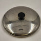 Replacement Stainless Steel Lid Cover 9" For Revere Ware Pan & Pot w Black Knobs