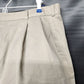 G H Bass & Co Men's Walking Shorts 36" Beige Pleated Front Dressy Style Vintage