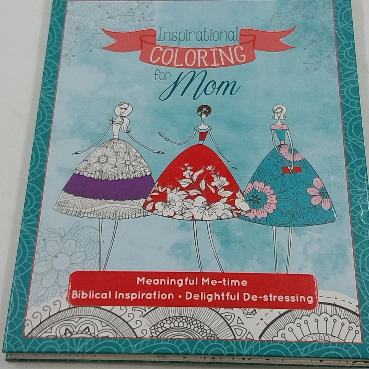 Inspirational Coloring Mom Book Hardcover Christian Scripture Quotes Ring Bound