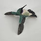 Ruby-Throated Hummingbird Figurine Hand-Painted Male Hovering 3.5" No Stand