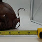 Red Cast Iron Rabbit Votive Candle Holders Chimney Wall Sconces 23" Vintage