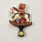 Lamp Shade Finial Polystone Teddy Bear Ornamental Gifts Rocking Horse