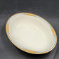 Nebraska Blue Oval Vegetable Bowl 10" England Blue Rim Flower Accent J&G Meakin