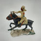 Set of 4 SAE Riding A Horse Lead Toys Troops Soldiers Figures Painted 1.75"x1"