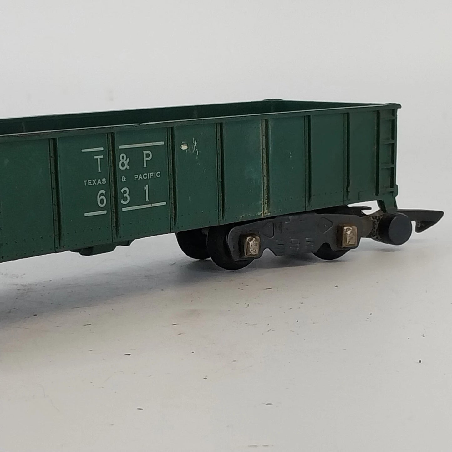 Vintage American Flyer S Gauge Texas Pacific Gondola 631 Green