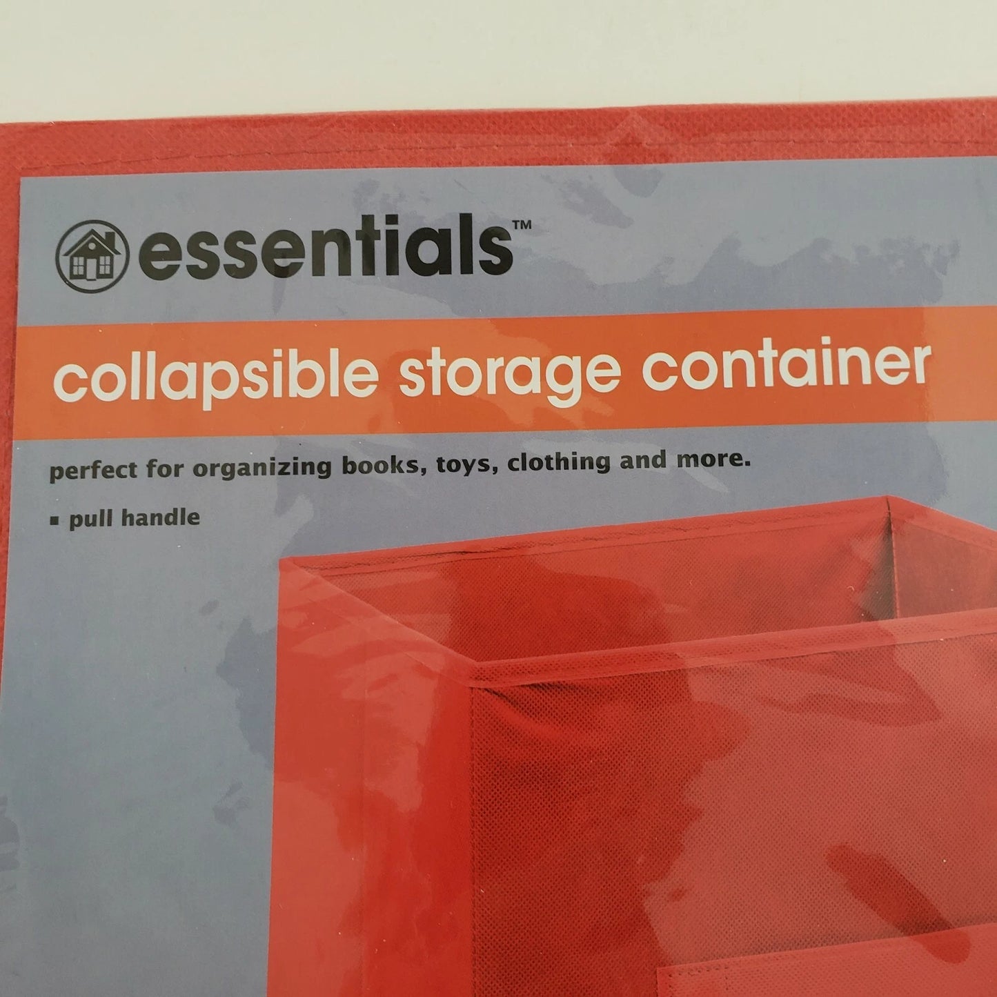3 Pks Red Collapsible Storage Cubes Essentials Fabric Containers 10.5" x 11"