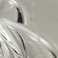 Egg Paperweight Triple Spiral Air Bubble Helix Swirl Art Glass Colors in Base