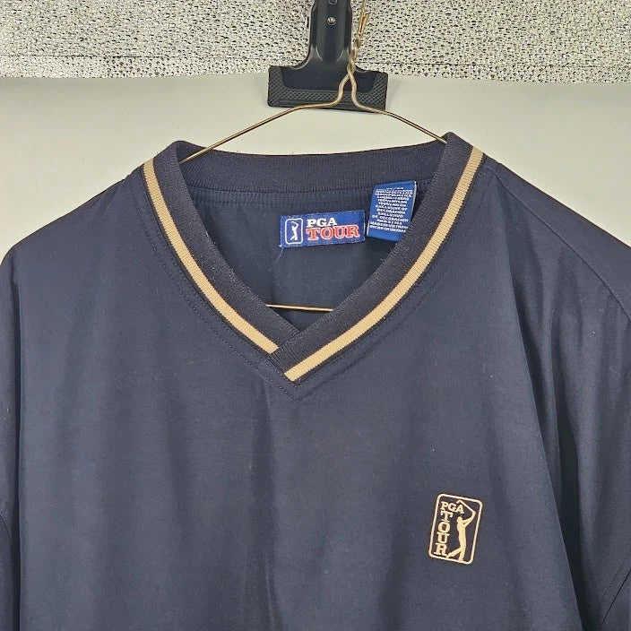 PGA Tour Men’s Jacket Lightweight Pullover Navy Blue Size M/M Polyester Vietnam