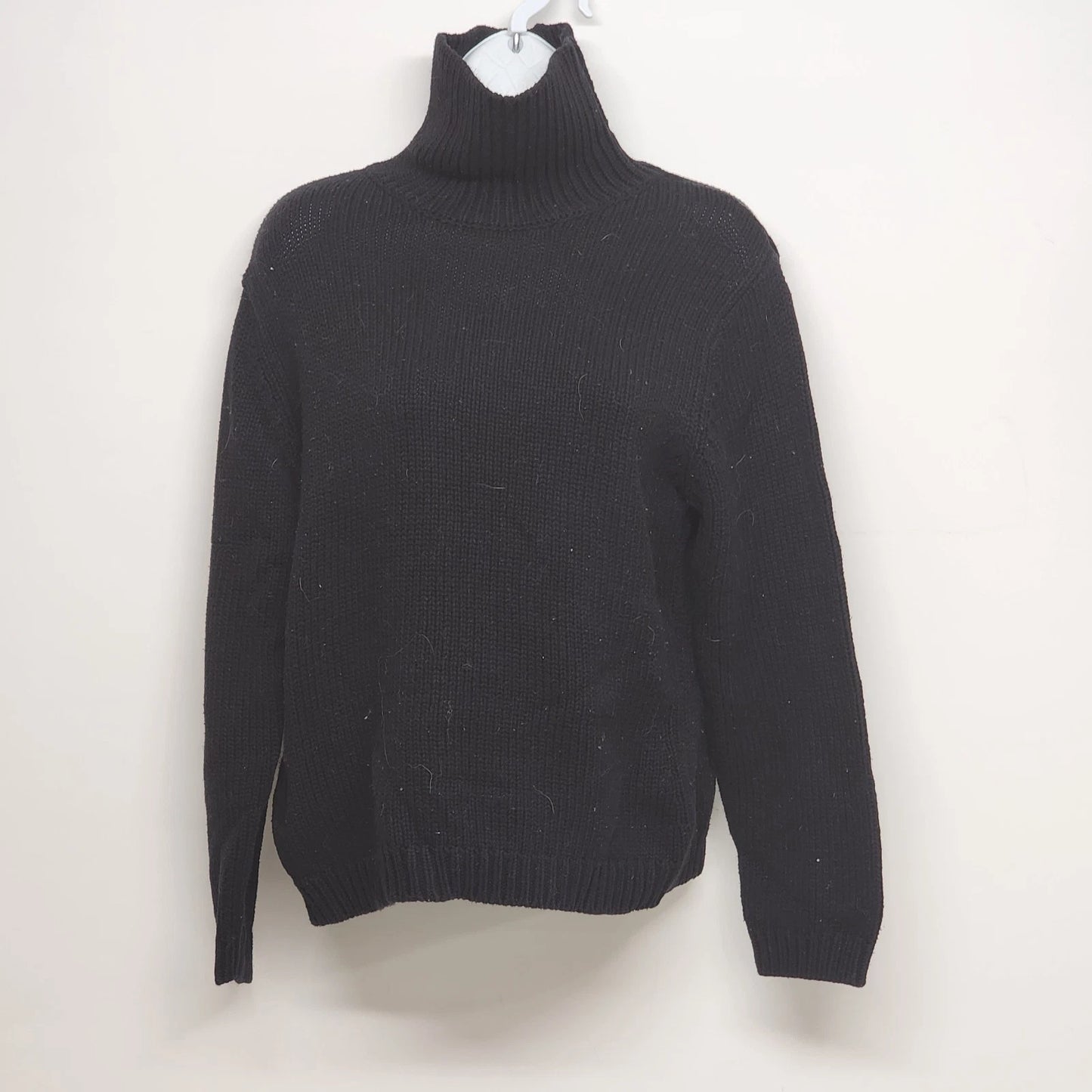 Merona Turtleneck Sweater Women's XL Soft Knit Brown Merino 100% Cotton Cambodia