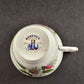 Regency Bone China Tea Cup Christmas Rose Pattern Gold Trim Made in England