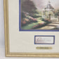 Thomas Kinkade Hidden Gazebo Accent Print 1996 Framed & Matted w COA Mark 6:31