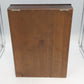 Wood Shadow Box Display Case Glass Door 14 Cubbies Wall Mount 16" Vintage