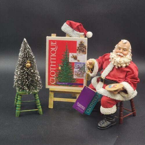 Possible Dreams Santa Vincent Van Claus Figurine Easel Tree Christmas Clothtique