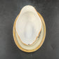 Porcelain Gravy Boat w Underplate 4.5" Floral Cream Orange Gold Trim Japan