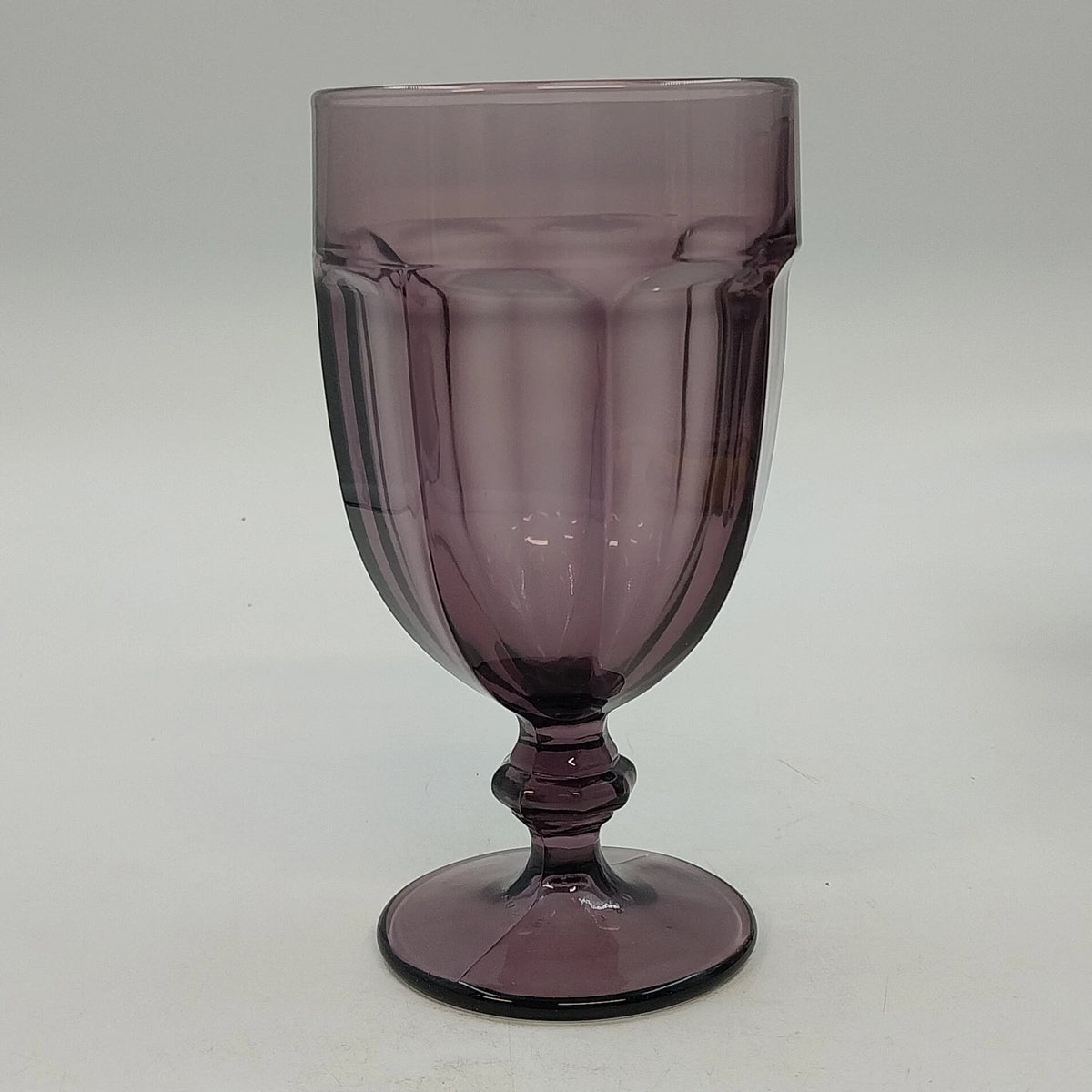 Libbey Fundamentals Classic Colorings Violet Glass Goblets 4 Pieces 16 oz Boxed