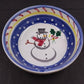 Soup Cereal Bowl Present Tense Snowman Italy Home Artsy Christmas 5.75 Pottery