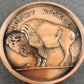 1952 Lucky Buffalo Nickel Statue of Liberty Souvenir Paper Weight with Box 2.75"