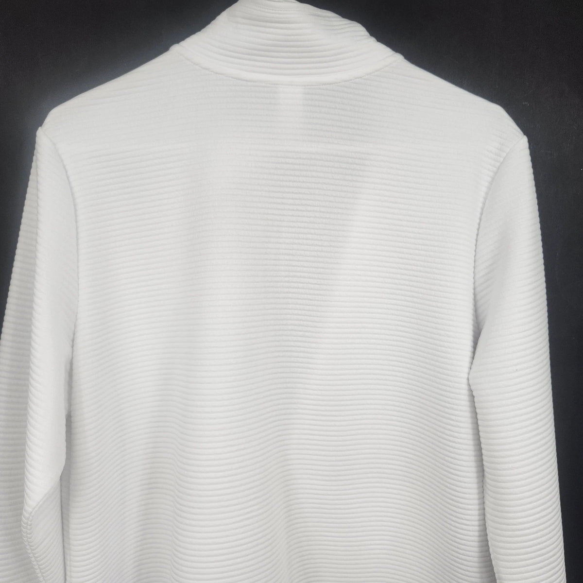 Skechers Go Walk Everywhere Women's Large White Full Zip Jacket 27" Mock Neck