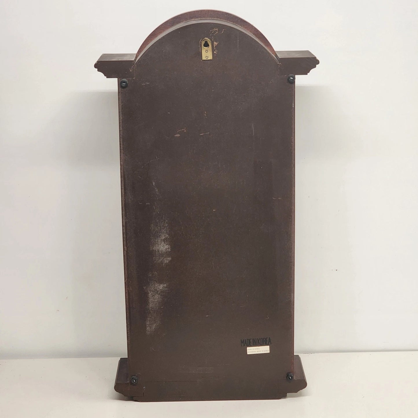 Waltham Tempus Fugit 31 Day Wall Clock Key Wind Pendulum Chime Wood 27.5" Vtg