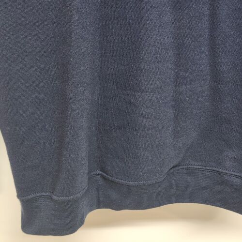 Athletic Works Men's Large Sweatshirt Fleece Ragland Crewneck Pullover Navy