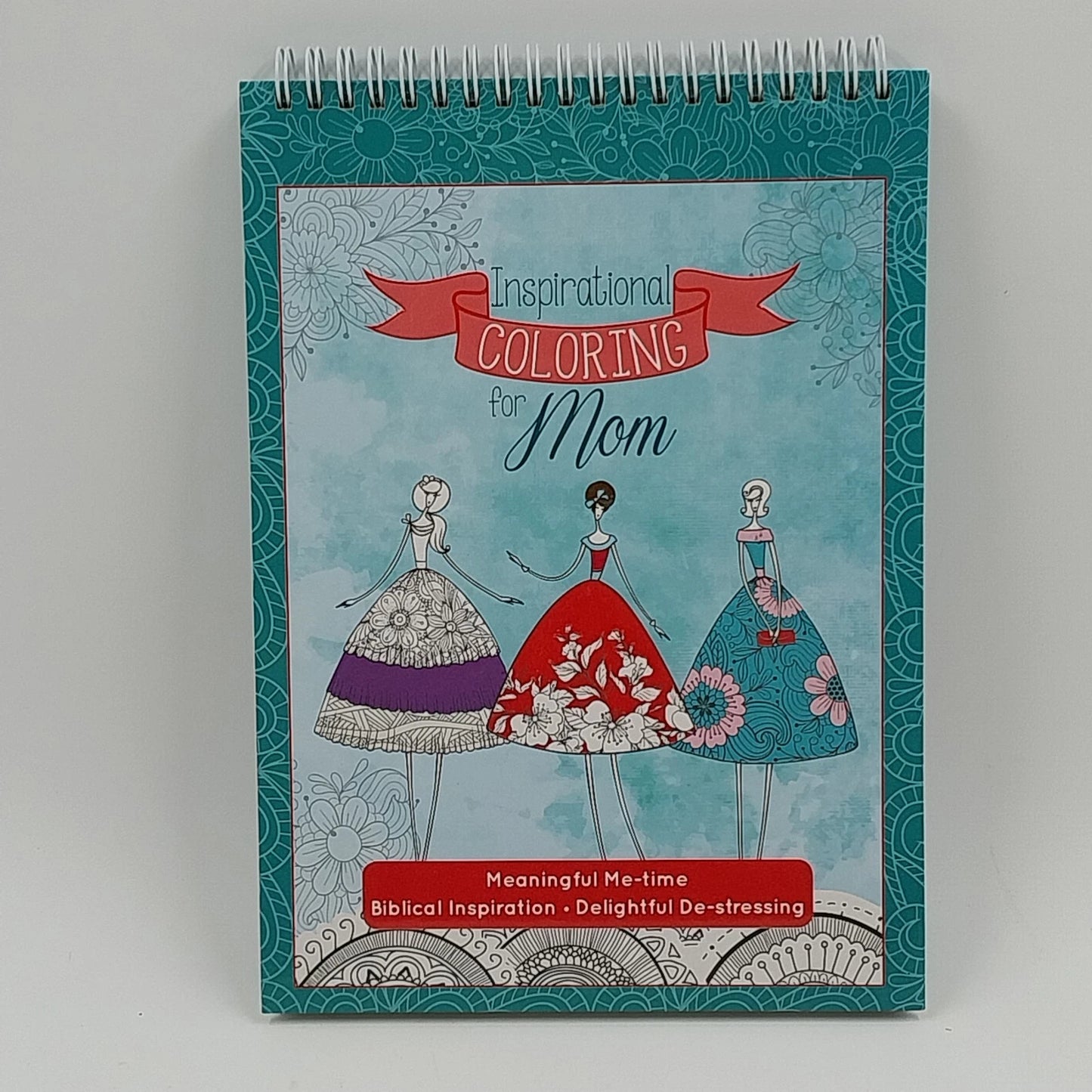 Inspirational Coloring Mom Book Hardcover Christian Scripture Quotes Ring Bound