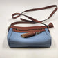 St John's Bay Blue & Brown Crossbody Shoulder Bag Faux Leather Handbag Classic