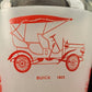 Classic Car Decanter Carafe 6" Tall Clear Frosted No Stopper 4 Images Circa 1900