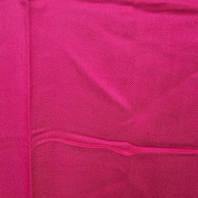 Pashmina Shawl Wrap Bright Pink Oversized Scarf 26x68" 70% Cashmere 30% Silk Vtg