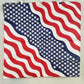 ZANheadgear Bandanna USA Wavy American Flag Cotton 22"x22" One Size NOS