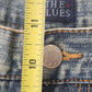 The Blues Missy Sz 10 Blue Denim Jeans 100% Cotton Embroidered Butterfly Flower
