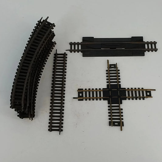 HO Scale Train Track Lot 16 Curved Straight Crossover Rerailer Vintage