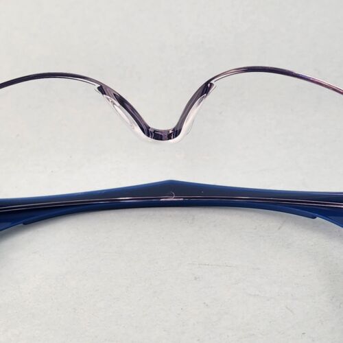 Crews Stratos Safety Glasses Blue Frame Clear Lens ANSI Z87