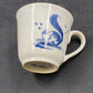 Christiana Campbell’s Tavern Coffee Cup 3.5" x 3" Blue Squirrel Williamsburg VA