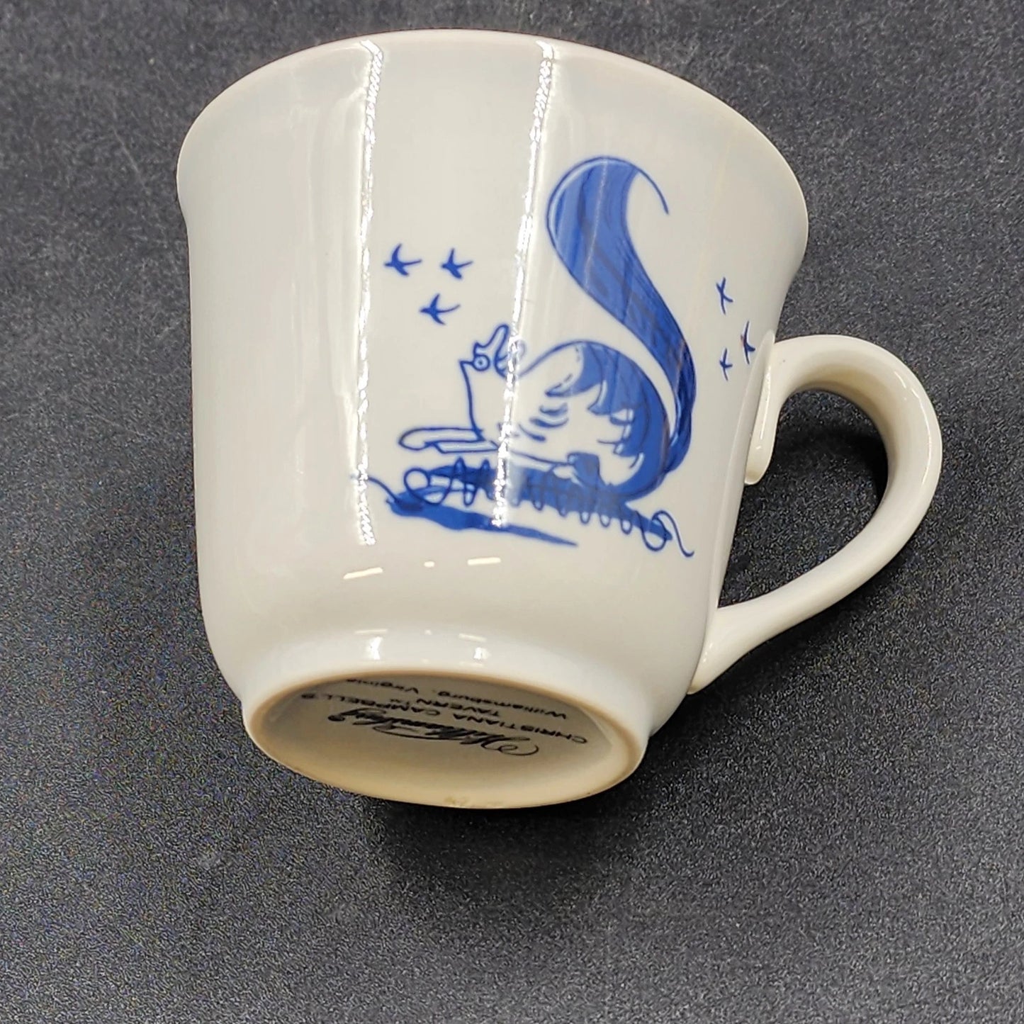 Christiana Campbell’s Tavern Coffee Cup 3.5" x 3" Blue Squirrel Williamsburg VA