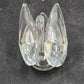 Swarovski Crystal Swan Figurine 2" with Red Eyes Elegant Collectible Vtg Decor
