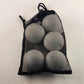 5 Used White Lacrosse Balls with Black Mesh Bag from Dick's Great for Practice