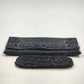 Black Beaded Clutch Purse Evening Set w Matching Eyeglass Holder Handmade Vtg