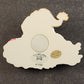 Bichon Frise Refrigerator Magnet Snow Sledding Dog Figurine Willabee Ward MBI