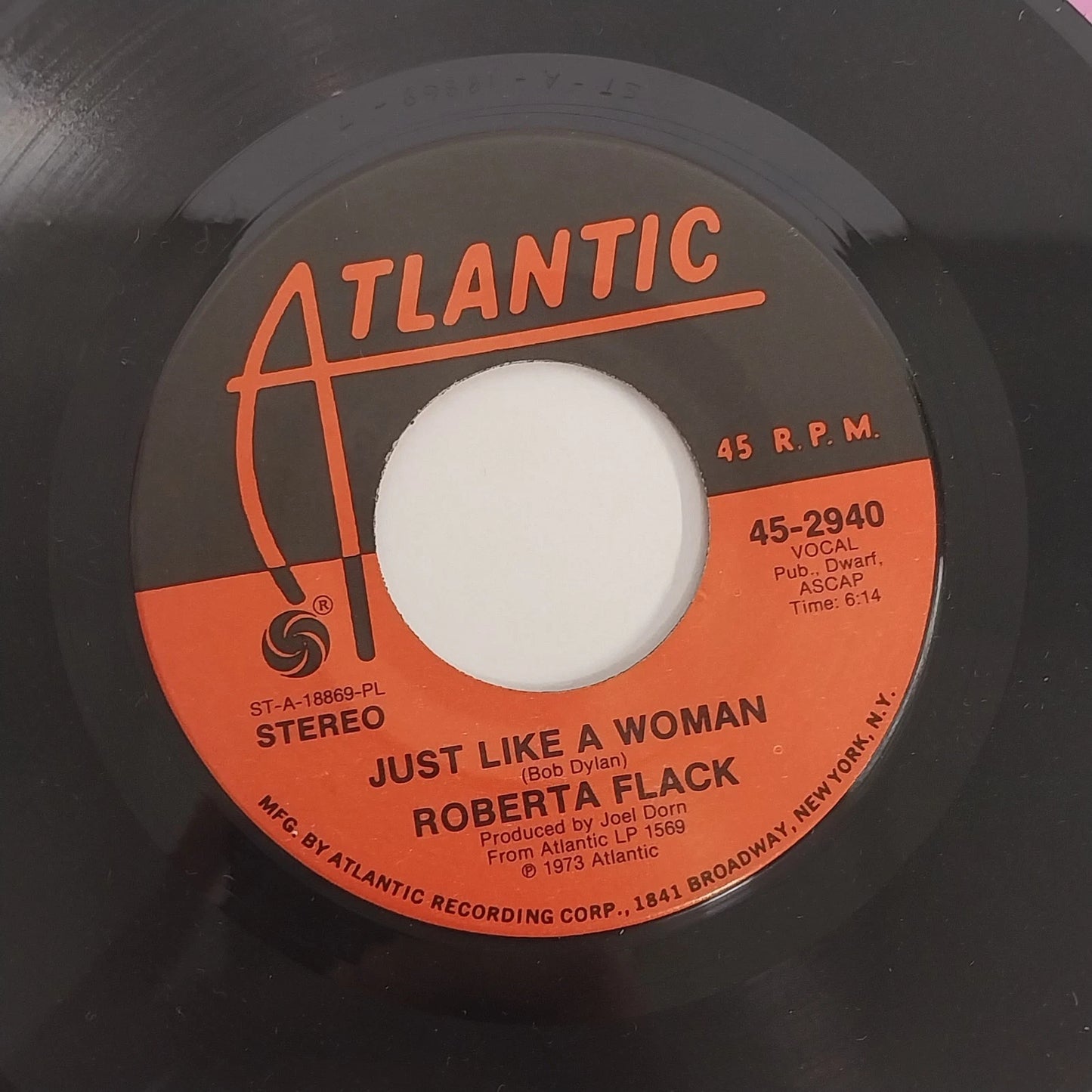 Roberta Flack Killing Me Softly 45 RPM Vinyl Atlantic 1973