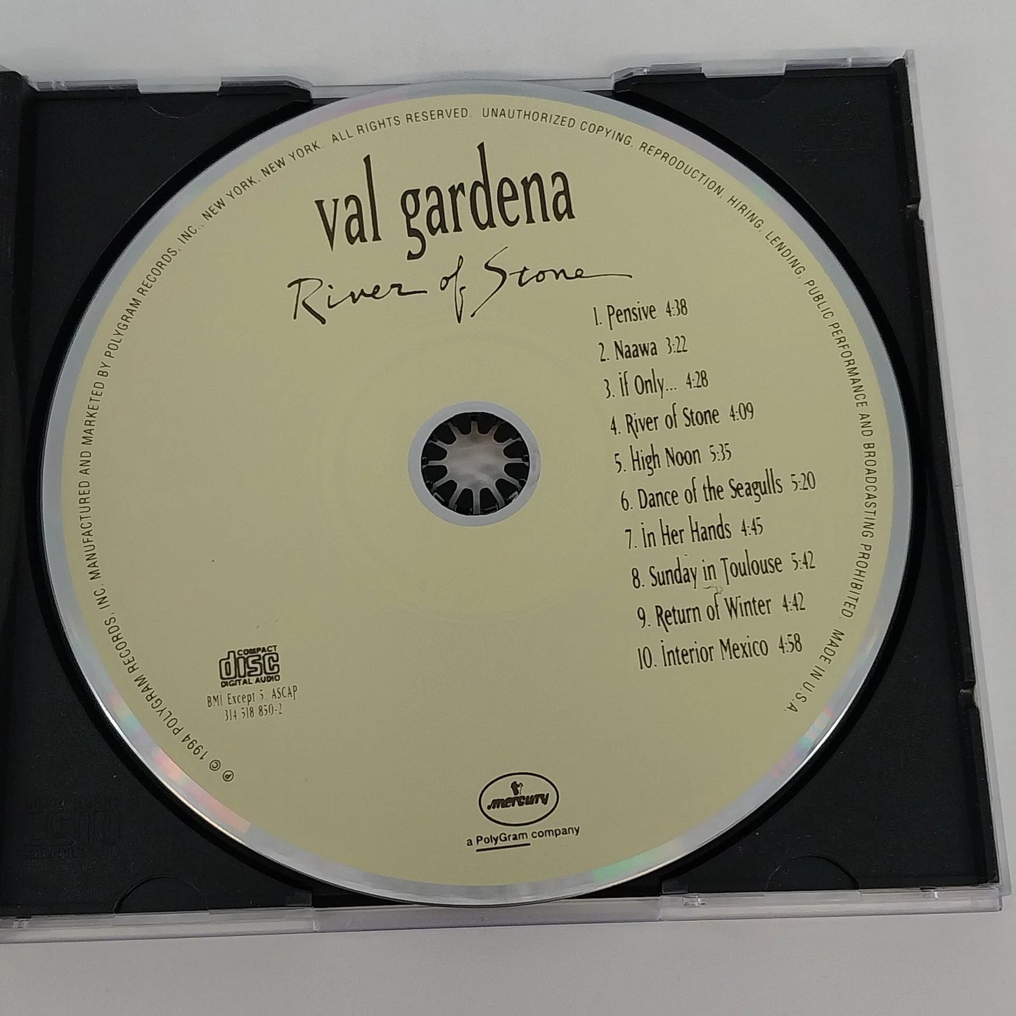 Val Gardena River of Stone CD 1994 Mercury Records New Age Ambient Instrumental