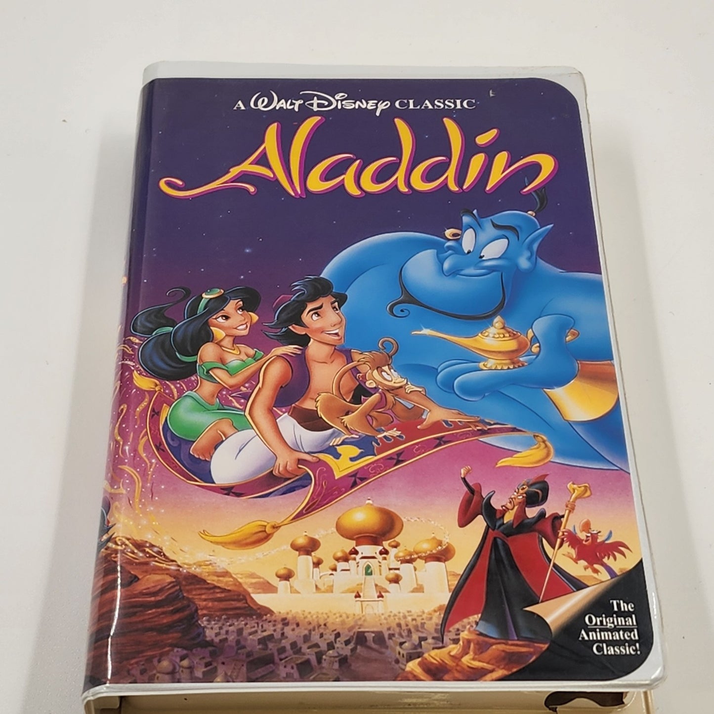 Lot Of 4 Walt Disney Classic VHS Movies ALADDIN Dumbo 101 DALMATIANS Fox & Hound