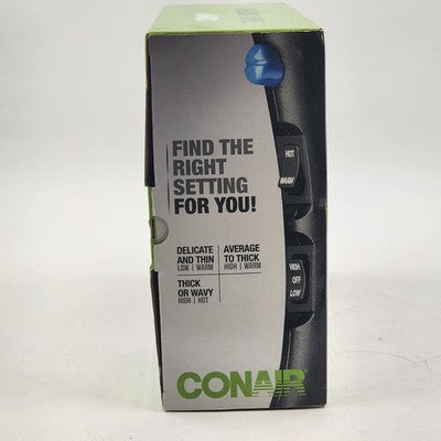 Conair Blue & Black Turbo Hair Dryer with Diffuser & Concentrator 1875 Watt NIB