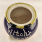 Witch's Brew Halloween Cookie Jar David's Cookies Ceramic Ghost Skull Black Cat