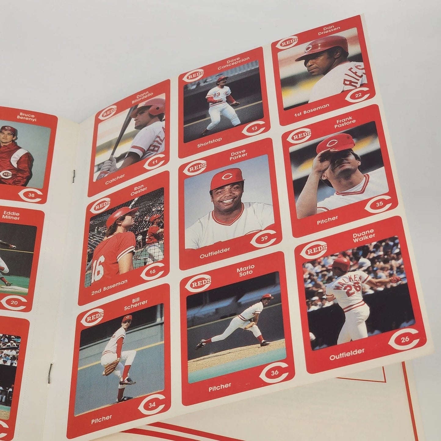 Cincinnati Reds 1984 MLB Yearbook 18 Cards 2nd Edition