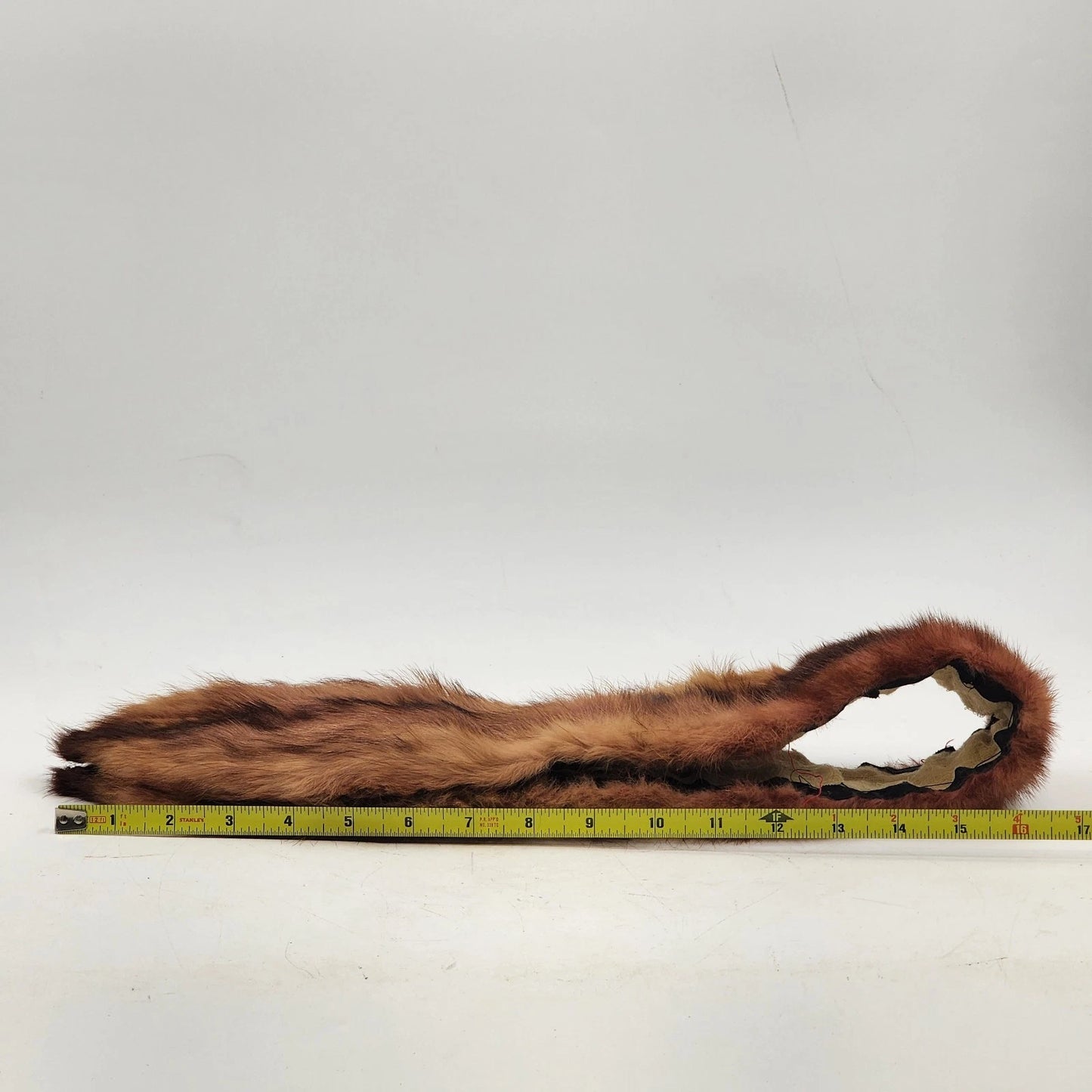 Medium Brown Mink Fur Pointed Collar for Coats Dresses Sweaters or Projects 36"