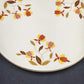 Autumn Leaf Cake Plate Server 9.5" Round Hall's Superior for Jewel Tea MCM Vtg