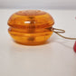 2 Vintage Yo-Yos Genuine Duncan Gold Award Clear Orange & Snoopy Joe Cool Red