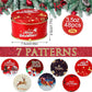 48 Pc Christmas Cookie Tins with Lids Round Metal Christmas Tins 3.5 oz 3" x 1¾"